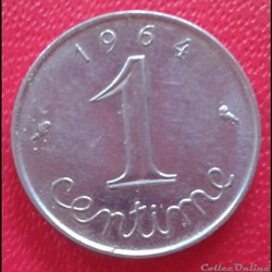 1964 - 1 centime