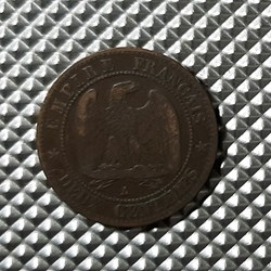 1855 A - 2 centimes