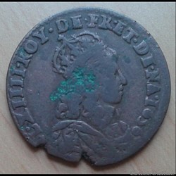 1656 E - Liard de france - Louis XIV
