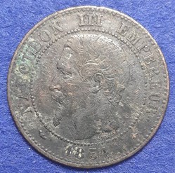 1854 BB - 2 centimes
