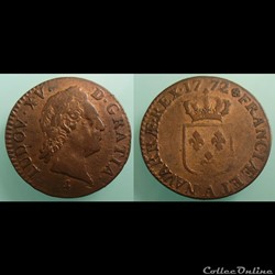 1772 A - Demi sol à la vieille tête - Louis XV