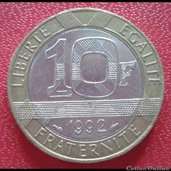 10 francs génie 1992