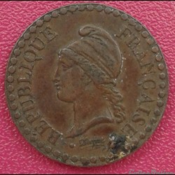 1851 A - 1 centime - avec accent