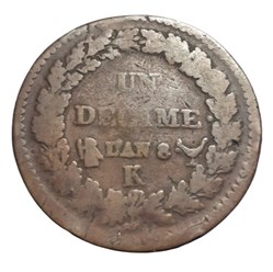 (1799-1800) - UN DECIME L'AN 8 K
