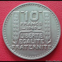 1949 - 10 francs - Petite tête