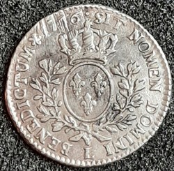 1766 L - 1/5ème écu au bandeau - Louis XV