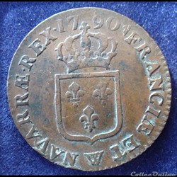 1790 W - Sol à l'écu - Louis XVI