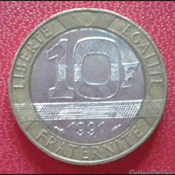 10 francs génie 1991
