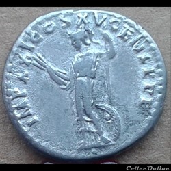Domitien - denier - athéna - 90