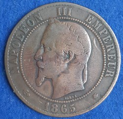 1865 A - 10 centimes