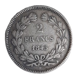 1845 - 2 francs