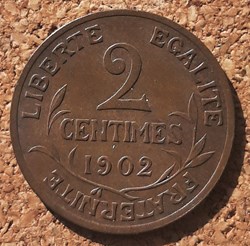 1902 - 2 centimes