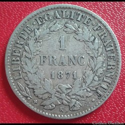 1871 K - 1 franc