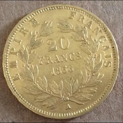 1856 A - 20 francs OR