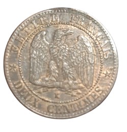 1862 K - 2 centimes