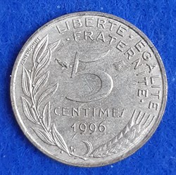 1996 - 5 centimes