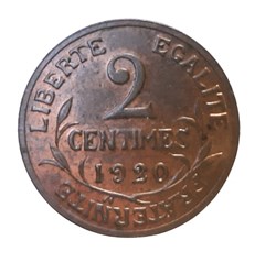 1920 - 2 centimes