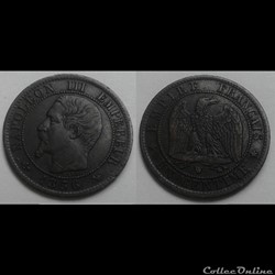 1856 W - 1 centime