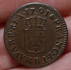 1791 - Liard (sem1) - 2 drapeaux