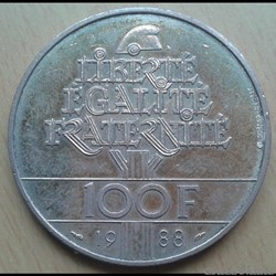 1988 - 100 francs - Fraternité