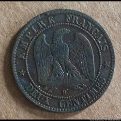 1857 - 2 centimes