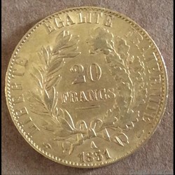 1851 A - 20 francs OR