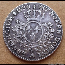1780 A - 1/5 d'écu aux lauriers - Louis XVI