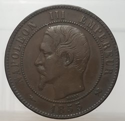 1855 - 10 centimes - chien