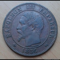 1856 - 2 centimes