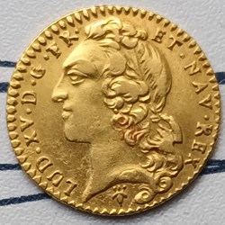 Louis XV – 1/2 louis d’or 1753 S, Reims