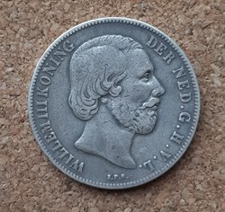 PAYS-BAS - 1 gulden 1864