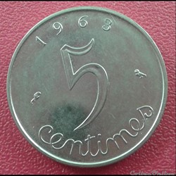 1963 - 5 centimes