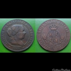 Espagne - 5 centimos 1868