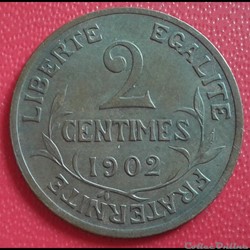 1902 - 2 centimes
