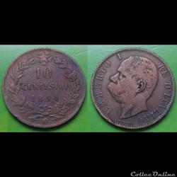 Italie - 10 centimes 1894 LB