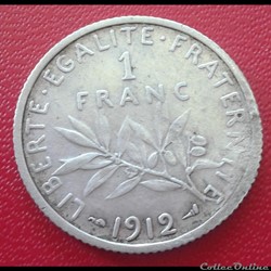 1912 - 1 franc