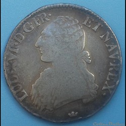 1785 M - Ecu au buste habillé - Louis XVI