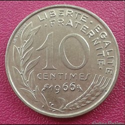 10 centimes 1966