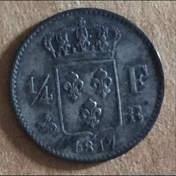 1817 - 1/4 franc