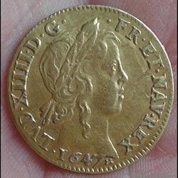 1647 - Louis d'or à la méche longue