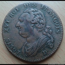 1792 D - 12 deniers