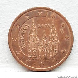 Espagne - 2008 - 5 cents