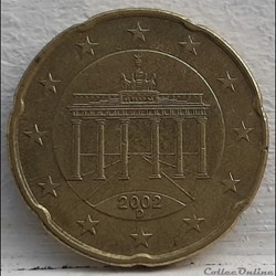 Allemagne - 2002 - D - 20 cents