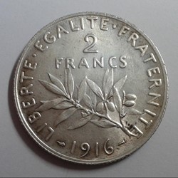 1916 - 2 francs