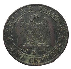 1855 - 5 centimes - ancre