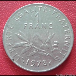1978 - 1 franc