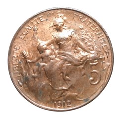 1912 - 5 centimes
