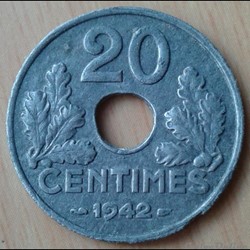 1942 - 20 centimes