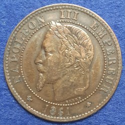 1861 A - 2 centimes