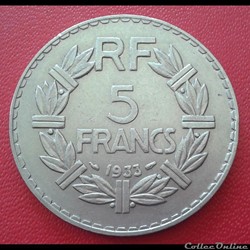 1933 - 5 francs